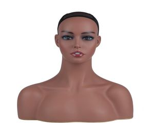 Hela mannequin PVC Manikin Head Realistic Mannequin Head Bust Wig Head Stand för peruker Display Sea Delivery2116373