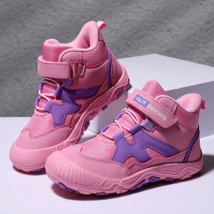 Sneakers per bambini scarpe da corsa in tela traspirabile per ragazzi grandi ragazze scarpe autunnali di alta qualità di alta qualità 310y taglia 2536#rosa/blu/