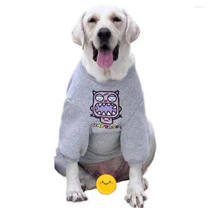 Abbigliamento per cani Pet Big Autunno Inverno Cartoon Puppy Outfit Velluto caldo Golden Retriever Husky Vestiti di taglia media