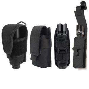 Tactical Molle Ficklight Holster Pouch Protable LED Torch Cover Case EDC Tool Holder Ficka för utomhusjaktcamping