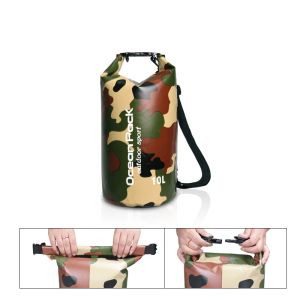 2-20L PVC Vattentäta simningspåsar Torra säck för utomhusbåtflod Trekking Pouch Drifting Rafting Bucket Storage Bag