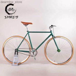 Bikes 700C TSUNAMI Fixed Gear Bike 52cm Chrome Molybdenum Steel Fixie Full Bike Sing Speed Track Bicyc 25MM Wheelset with V Brake L48