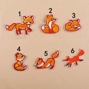 Cute Hot Melt Adhesive Fox Patch Sticker Animal Cloth Paster Handmade Diy Clothing Backpack Hat Scarf Sock Handicraft Badge