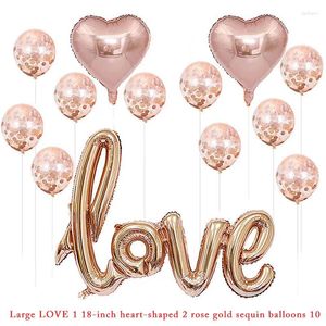 Party Decoration Large Siamese LOVE 2.2 Latex 18-inch Heart-shape Champagne Combination Balloon Wedding Birthday Decorations Adult Globos