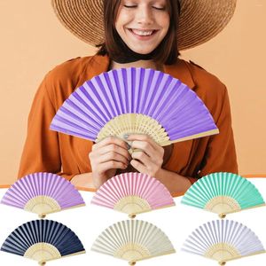 Decorative Figurines Antique Folding Fan With Exquisite Cherry Colored Ding Cloth And Hollowed Out Packaging Box Rose Paper Streamers