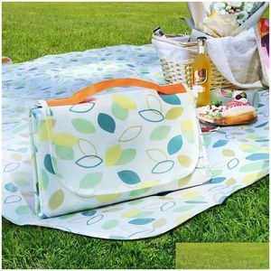 Outdoor Pads Mat Ce Picnic Spring Outing Waterproof Cloth Portable Grass Thickening Drop Delivery Sports Outdoors Camping Hiking And Dh2Hk