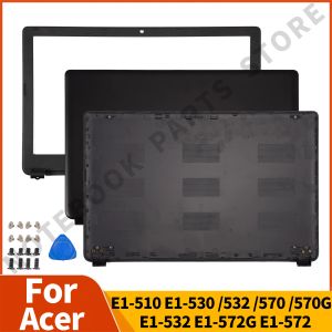 Cases New Laptop Cover For Acer E1510 E1530 E1532 E1570 E1570G E1532 E1572G E1572LCD Back Cover/LCD Front Bezel/Hinges Replace