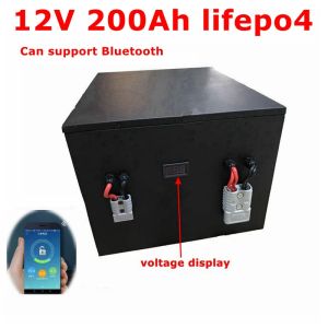 FS 12V 200AH Lifepo4 lithium battery bluetooth BMS APP 12.8V 200Ah for Marine Tourist boat Solar energy storage + 20A Charger