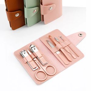 Kits Manicure Set Stainless Steel Nail Clippers Cuticle Nipper Pedicure Care Tool Dead Skin Scissor Cleaning Grooming Kit