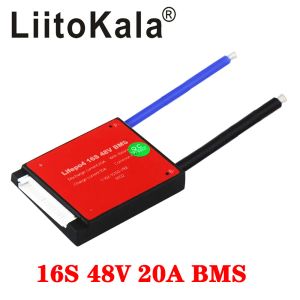 Liitokala 16S 48V 20A водонепроницаемая батарея BMS LifePO4 3,2 В 18650 32700 Аккумуляторный аккумуляторный аккумулятор