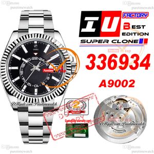 Sky Dweller 336934 A9002 Automatic Mens Watch IUF 42mm Black Dial 904L OysteSteel Bracelet Super Edition With Smae Serial Card Watches Puretime Reloj PTRX f2