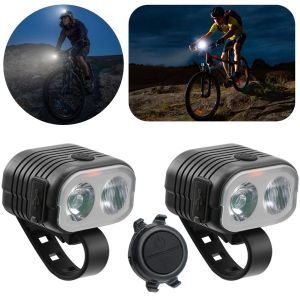 Ultra-Bright Bicycle Horn Headlight Night Safety Front Light Lätt att installera cykelcykelhorn 6-läge för barn pojkar vuxna