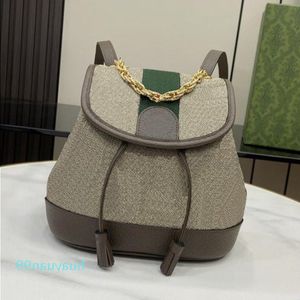 10 En väska beige ryggsäck sommardesigner kvinnor kalvskinn canvas mini handväska kval