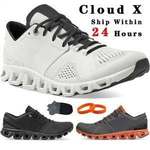 Kvalitet Toppskor Cloud Designer X Running Shoes Men Black White Women Rust Red Designer Sneakers Swiss Engineering Cloudtec Breattable Mens Womens Sports T
