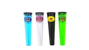 115MM Plastic Doob Tubes Cigarette Storage Cones Airtight Packaging Tube Vial Waterproof Pill Box For 110MM Rolling Paper Cone Tub1914736