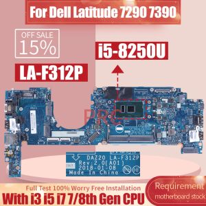 Płyta główna dla Dell Latitude 7290 7390 Laptopa płyta główna LAF312P 0T64M2 0yfp8k 0x225x 0yjnvf 0xy80d i3 i5 i7 7/8 notebook główna tablica główna