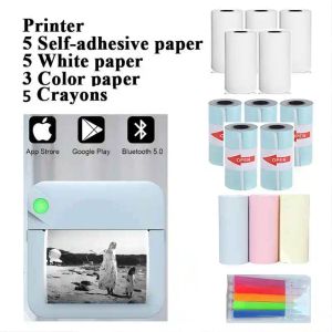 Printers Mini Portable C17 Label Printer With Thermal Paper Bluetooth HD Printing Photos /Messages Lists /Records /Web Pages/ QR Code Etc