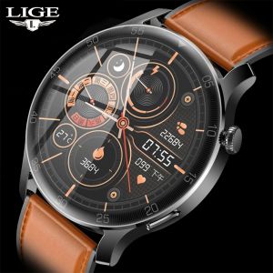 Armbänder Lige Women Smartwatch Smart Watch Männer IP68 WASGEFORTE 24 Sportmodi Fitness Tracker für Android iOS Huawei Xiaomi Apple Telefon