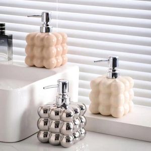 Flüssiger Seifenspender kreativer Knoten Keramik Shampoo Dispensere Press Typ Duschgel Soapmulti-Funktion Unterbrechung Badezimmer Accessories