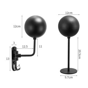 Metal Bisiklet Kask Tutucu Kask Aksesuarları Kask Askı 2 Kancalı Bisiklet Bisiklet Kaskı Ekran Askı Standı Duvar Kapaklar için Montajlı