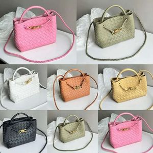 Women's Tote Braided Leather Designer Handbag Crossbody Fashion Shoulder Bag Hardware Buckle Twist Strap Clutch Purse M1