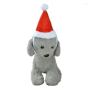 Dog Apparel Pets Christmas Day Ornaments Cute Dogs Hat Scarf Red Acrylic Fibres Cat Pet Accessories