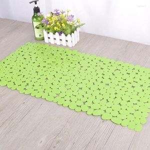 Bath Mats Mat Bathtub PVC Large Safety Shower Non-slip Bathroom With Suction Cups Pebbles Floor 70 36cm