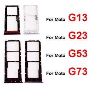 Bandeja de caça -níqueis do cartão SIM para Motorola Moto G13 G23 G53 G73 CARTO Adaptador de leitor Setor de substituição Peças de reparo de substituição