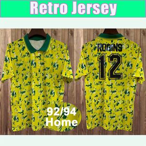 1992 1994 ROBINS Mens Retro Soccer Jerseys Home Football Shirts Short Sleeve Adult Uniforms