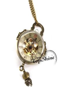 Unisex Antique Fish Eye Style Retro Mechanical Pocket Watch Ręcznie wiklingowe męskie zegarki kieszonkowe 5279689