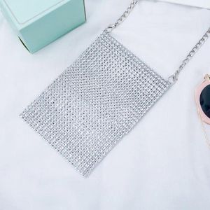 Stumi a tracolla Designer di lusso Diamond Mobile Phone Borse Woman Wild Mini Chain Party Girl Messenger Lady Coin Borse Card