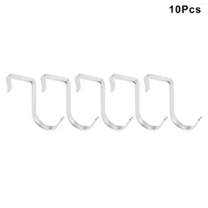 Hooks 10PCS Stainless Steel S Shaped Metal Hook Hanger For Garden Plants Pot Kitchenware Pan Mug Outdoor Flower Bag Cups