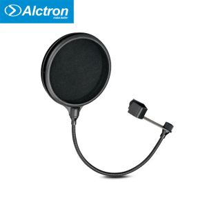 Mikrofonlar Alctron PF04 POP Filtre Vokal Kaydı için Mikrofon Aksesuarları YouTube Videoları Akış Çift Katman Naylon Pop Filtre