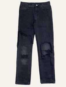 MEN039S JEANS RAF Twocolor Twolayer Stitching Deconstruction Destruction Washed Worn Jeans Roose Straight Leg High Street Pan9623622