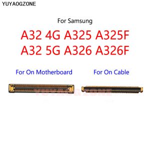 Samsung Galaxyの10pcs /ロットA32 4G A325 A325F 5G A326 A326F LCDディスプレイFPCコネクタポートメインボード /フレックスケーブル