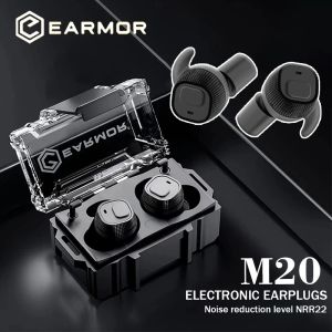 Earmor-M20 MOD3 Электронные затычки для ушей, тактическую гарнитуру, вкладыш, на открытом воздухе, стрельба, снижение шума, защита слуха