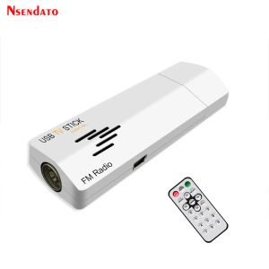 Box Digital USB 2.0 Analog TV Stick para Rádio FM de Tuner de TV em todo o mundo com controle remoto para laptop para PC, frete grátis