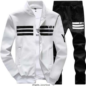 Mens Sporting Suit Casual Tracksuit Men Spring Autumn Sportwear 2PC Sweatshirt Pants Clothing Set Plus Size 6xl 7xl 8xl 9xl