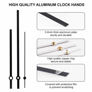 MCDFL Metal Wall Clock Hands for Watchmaker Spare Parts Watch Mechanism Tools for Clocks Art Mural Decorative Modern Living Room