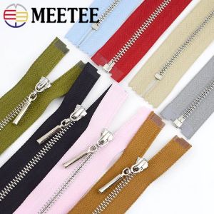 2/5st 3# Metall Zipper Silver Teeth 15-70cm dragkedjor för sömnadspåsar Plaggdekor Bestrika Reparationssats DIY Klädertillbehör