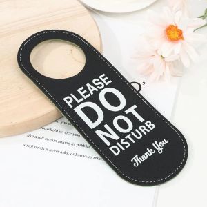 Двойная двухсторонняя отель Bulletin Board Door Doobs Hanger Targer Tags Tags Label не беспокоить знаки