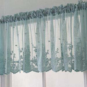 Gardin modern spets jacquard fönster valance hem kaffe kort för skåp dörr sovrum heminredning