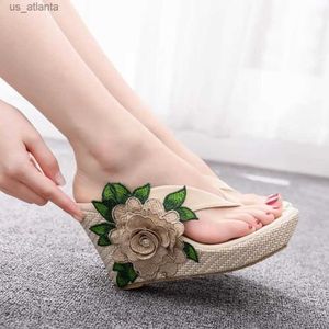 Slippers Crystal Queen Woman Home Casual Flip Flip Flips Lady Sandals Summer Sexy High Heels H240409