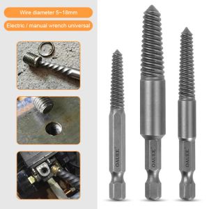 3/5/6st Hex Skruv Extractors Tool Broken Damaged Screw Extractor Drill Bit Set Broken Bolt Remover Easy Out Set Power Tool