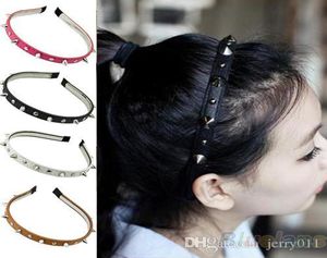 selling 2016 Fashion Headband Spike Rivets Studded Band Party Punk Hair Band Women Accessories 1N417636948