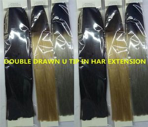 Brasiliansk Virgin 100 Human Hair Products 1203903926039039 U TIP i hårförlängning 1g per sträng och 100 g per pack4378628