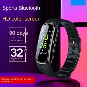 Saatler Dijital Bluetooth HD ses kaydedici bileklik izleme Spor kaydedici gürültüsü, bilezik sesini azaltın etkinleştirilmiş kayıt izle MP3 çalar