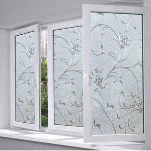 Window Stickers Electrostatic Easy Clean Home Decor Decoration Glue-free Glass Door Frosted Film