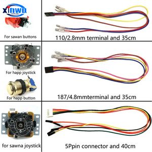 Xinmotek Ny dubbelspelare spelkontroller PS3 PC Raspberry Pi i 1 Joystick Encoder USB Zero Delay Board SANWA CABLE ARCACDE DIY