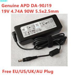 Ładowarki oryginalne APD DA90J19 19V 4,74A 90W 5,5x2,5 mm Adapter AC dla Monitor Laptop Zasilanie